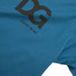 Dolce & Gabbana Blue Logo Round Neck Short Sleeves T-shirt