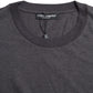 Dolce & Gabbana Gray Cotton Round Neck Short Sleeve T-shirt