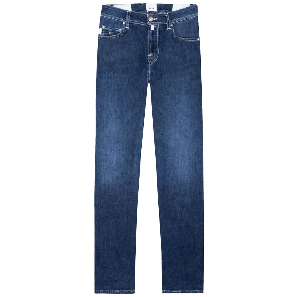 Tramarossa Blue Cotton Jeans & Pant