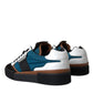 Dolce & Gabbana Multicolor MIAMI Leather Low Top Sneakers Shoes