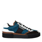 Dolce & Gabbana Multicolor MIAMI Leather Low Top Sneakers Shoes