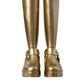 Dolce & Gabbana Metallic Gold Rubber PVC Rain Boots Shoes