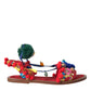 Dolce & Gabbana Multicolor Pom Pom Fur Wrap Sandals Shoes