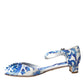 Dolce & Gabbana White Majolica Mary Janes Heels Pumps Shoes