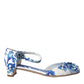 Dolce & Gabbana White Majolica Mary Janes Heels Pumps Shoes