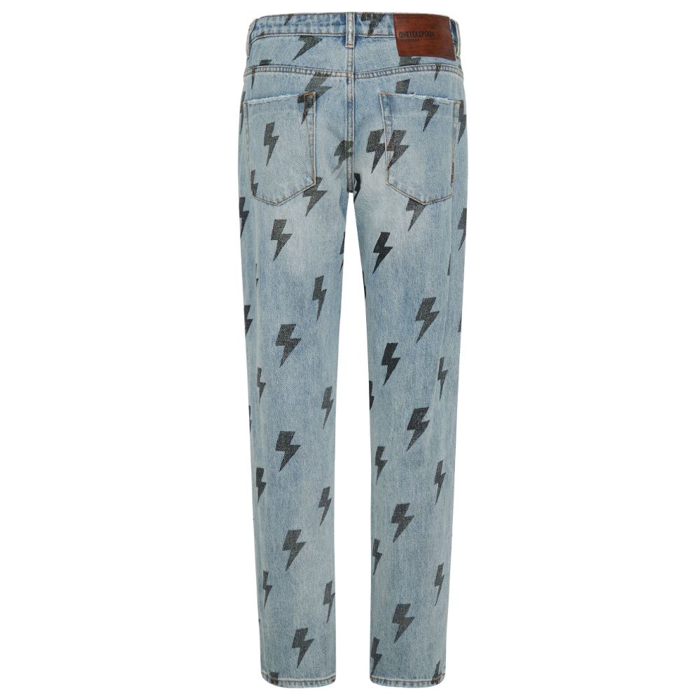 One Teaspoon Light Blue Cotton Jeans & Pant