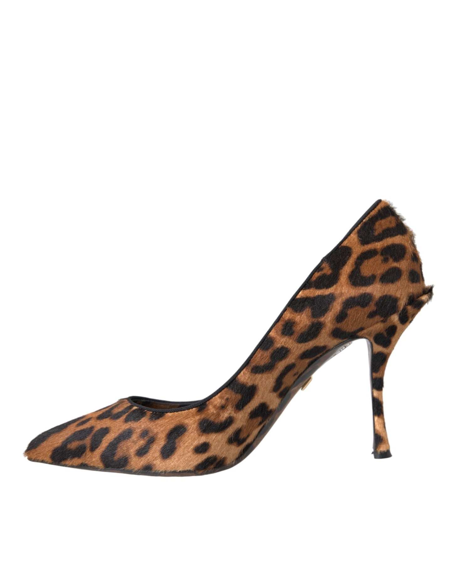 Dolce & Gabbana Brown Leopard Calf Hair Heels Pumps Shoes