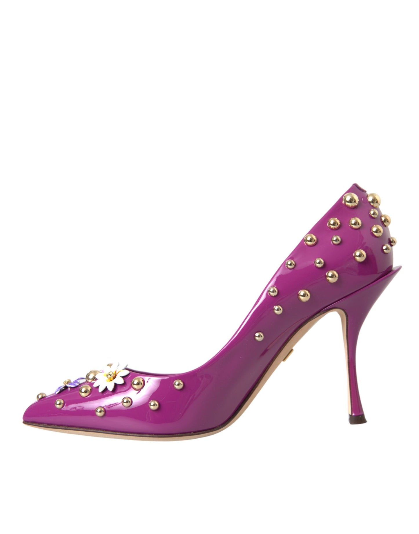 Dolce & Gabbana Purple Embellished High Heels Pumps Shoes