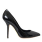 Dolce & Gabbana Black Patent Leather Bellucci Pumps Heels Shoes