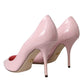 Dolce & Gabbana Light Pink Patent Leather Pumps Heels Shoes