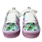 Dolce & Gabbana Multicolor Canvas Floral Espadrilles Sneakers Shoes