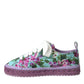 Dolce & Gabbana Multicolor Canvas Floral Espadrilles Sneakers Shoes