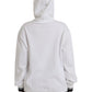 Dolce & Gabbana White Cotton Logo Hoodie Pullover Sweater