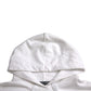 Dolce & Gabbana White Cotton Logo Hoodie Pullover Sweater