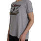 Dolce & Gabbana Gray Cotton L'Amore E'Bellezza Top T-shirt