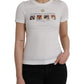 Dolce & Gabbana White Cotton Short Sleeves Crew Neck T-shirt