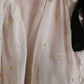 Dolce & Gabbana Off White Silk Blend Ascot Collar Blouse Top