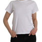 Balenciaga White Cotton Crew Neck Short Sleeves T-shirt