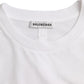 Balenciaga White Cotton Crew Neck Short Sleeves T-shirt