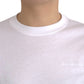 Balenciaga White Cotton Crew Neck Short Sleeves T-shirt