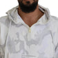 Dolce & Gabbana White Camouflage Hooded Sweatshirt Sweater