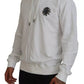 Dolce & Gabbana White Cotton Hooded Sweatshirt Sweater