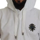 Dolce & Gabbana White Cotton Hooded Sweatshirt Sweater