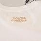 Dolce & Gabbana Optical White Printed Short Sleeves Top