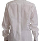 Dolce & Gabbana White Cotton Collared Formal Dress Shirt Top