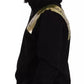 Dolce & Gabbana Black Gold Hooded Cotton Mens Pullover Sweater