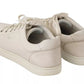 Dolce & Gabbana White Casual Leather Logo Men Sneakers Shoes