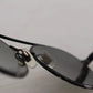 Dolce & Gabbana Matte Black Steel Frame Green Lens DG2245 Sunglasses