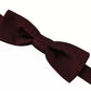 Dolce & Gabbana Bordeaux Silk Adjustable Neck Men Bow Tie