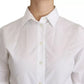 Dolce & Gabbana White Collared Short Sleeve Polo Shirt Top