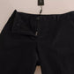 Dolce & Gabbana Black Cotton Cropped Capri Pants