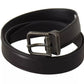 Dolce & Gabbana Black Calf Leather Antique Buckle Men Belt