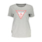 Guess Jeans Elite Gray Organic Cotton Tee for Her