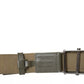 Dolce & Gabbana Brown Canvas Square Metal Buckle Men Belt