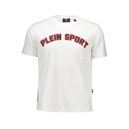 Plein Sport White Cotton Men T-Shirt