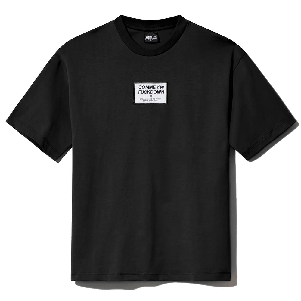 Comme Des Fuckdown Black Cotton T-Shirt