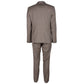 Made in Italy Beige Wool Vergine Suit