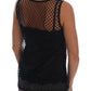 Dolce & Gabbana Elegant Black Lace Sleeveless Cami Blouse