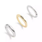 Two-Tone Signature Hallmark Tubular Band Ring Set