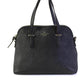 Kate Spade New York Leather Zip Adjustable Shoulder Strap Frame Handbag Black