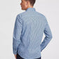 Men's Slim-Fit Stretch Halo Stripe Long-Sleeve Button-Down Shirt