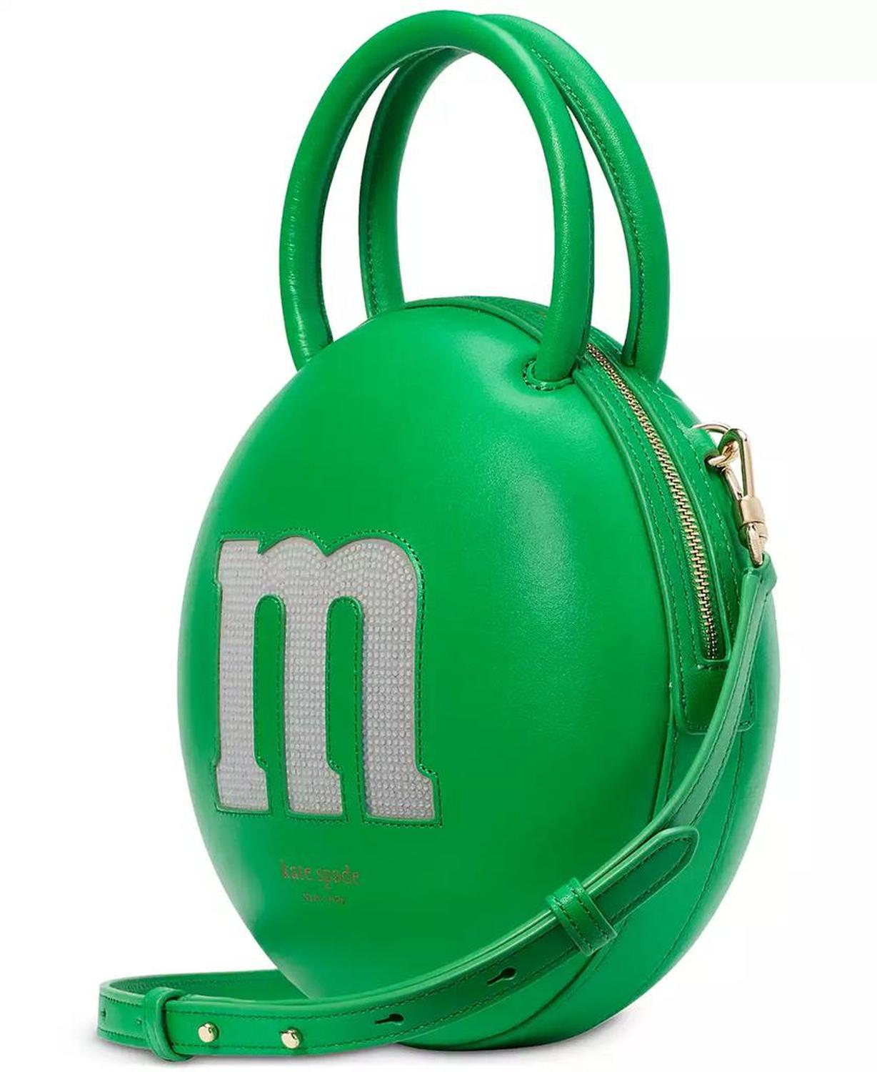 X M&M's Embellished Smooth Leather 3D Crossbody Bag