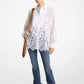 Floral Lace Oversized Shirt