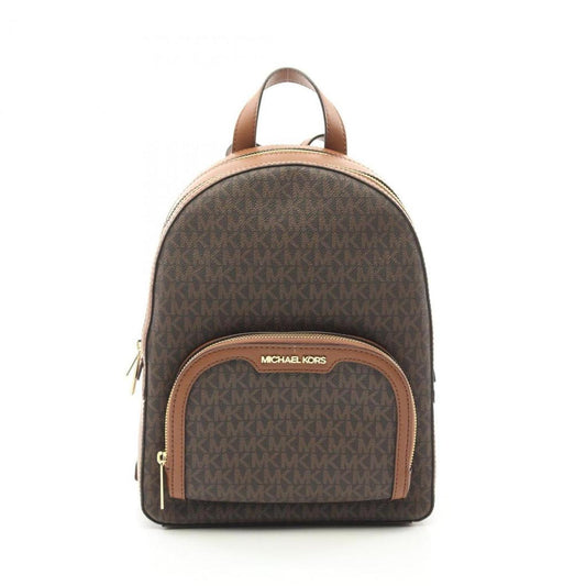 Coated Canvas Leather Backpack (Pre-Owned)