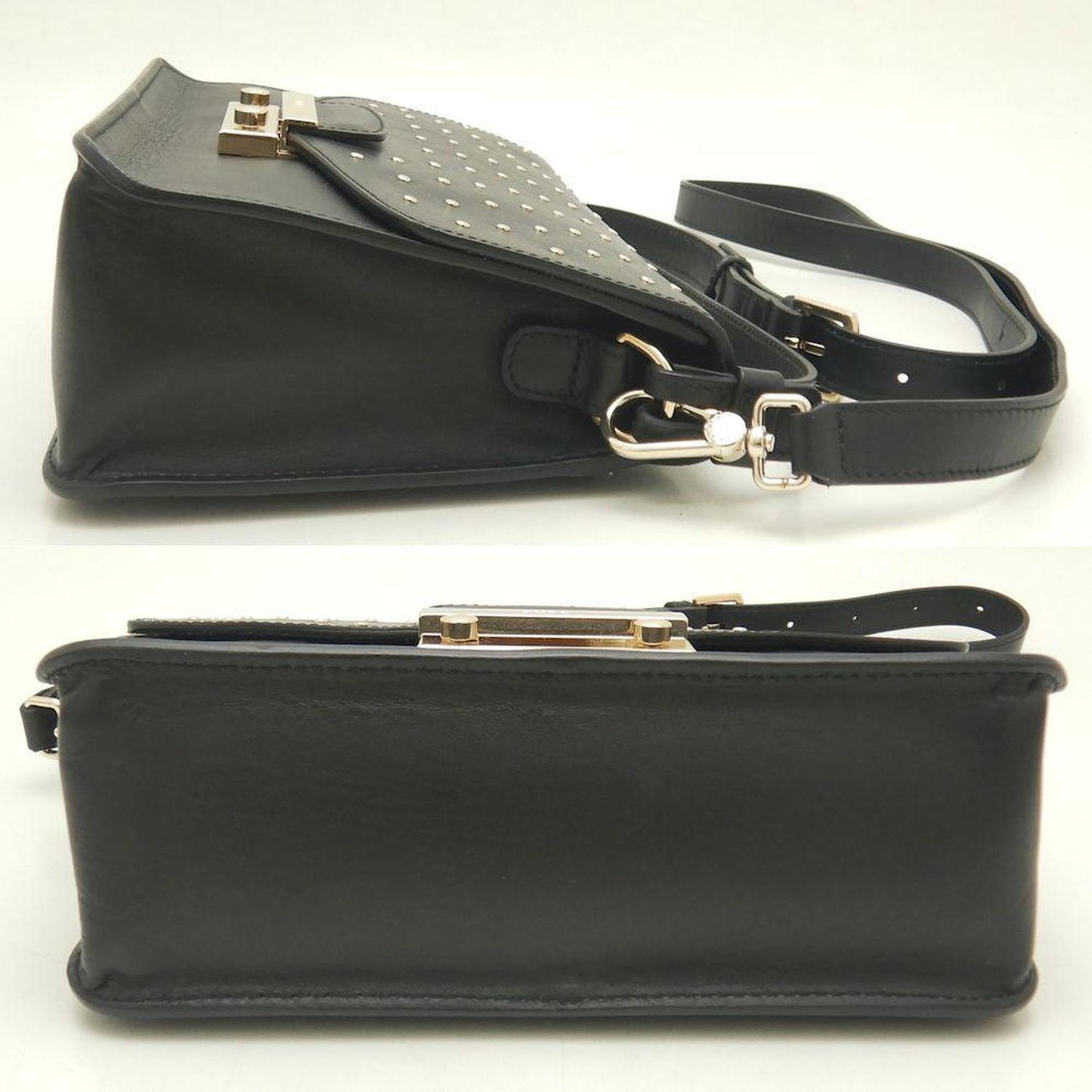 Metropolis Leather Handbag Black