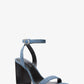 Merriam Denim Block Heel Sandal